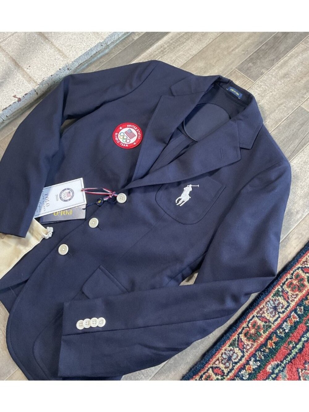 Polo Ralph Lauren NWT 2020 USA Olympics Womens 4 Opening Ceremony Blazer Navy - Picture 3 of 14